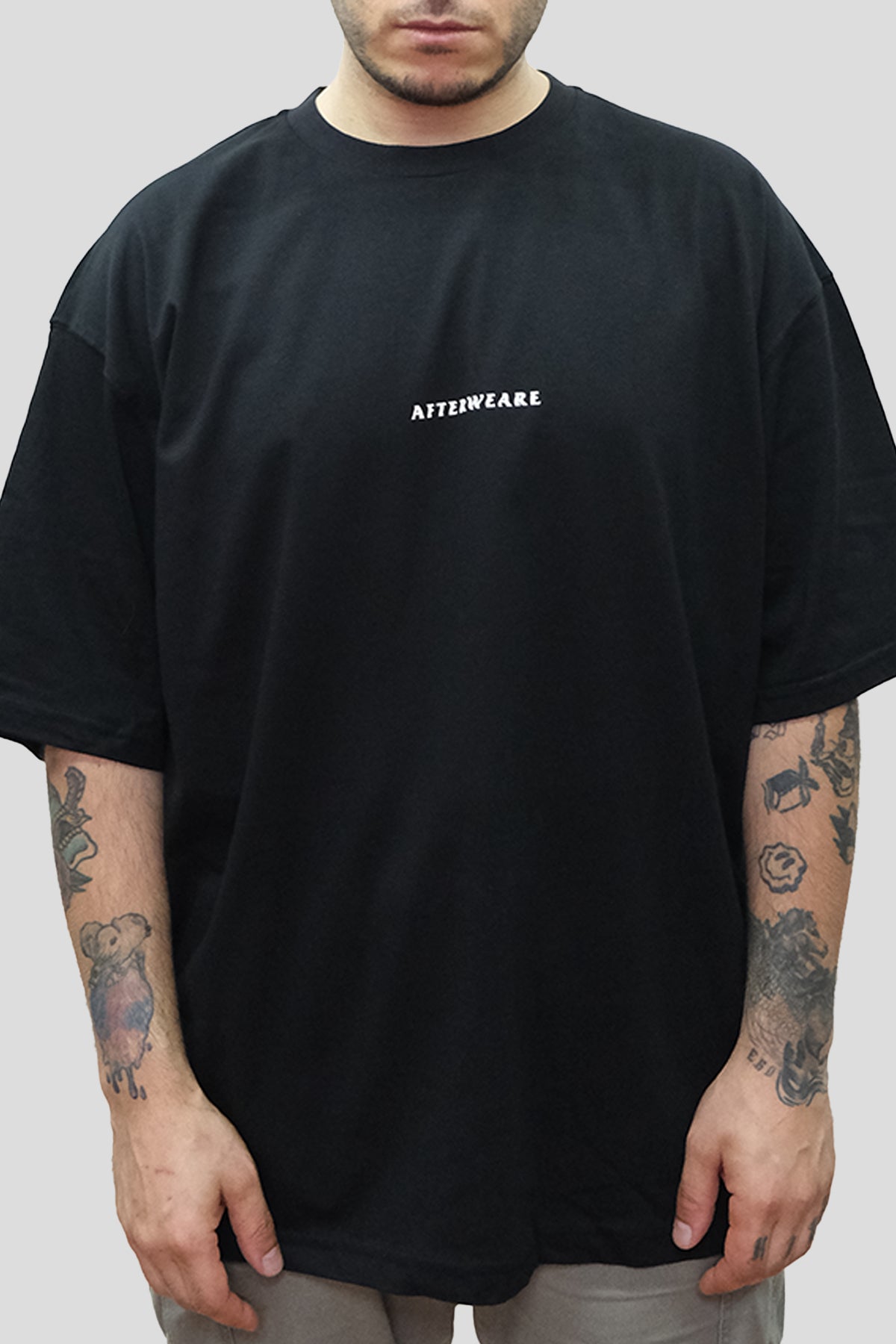 Afterweare Rage Against - Siyah Oversize Tişört 003 BIKTIM