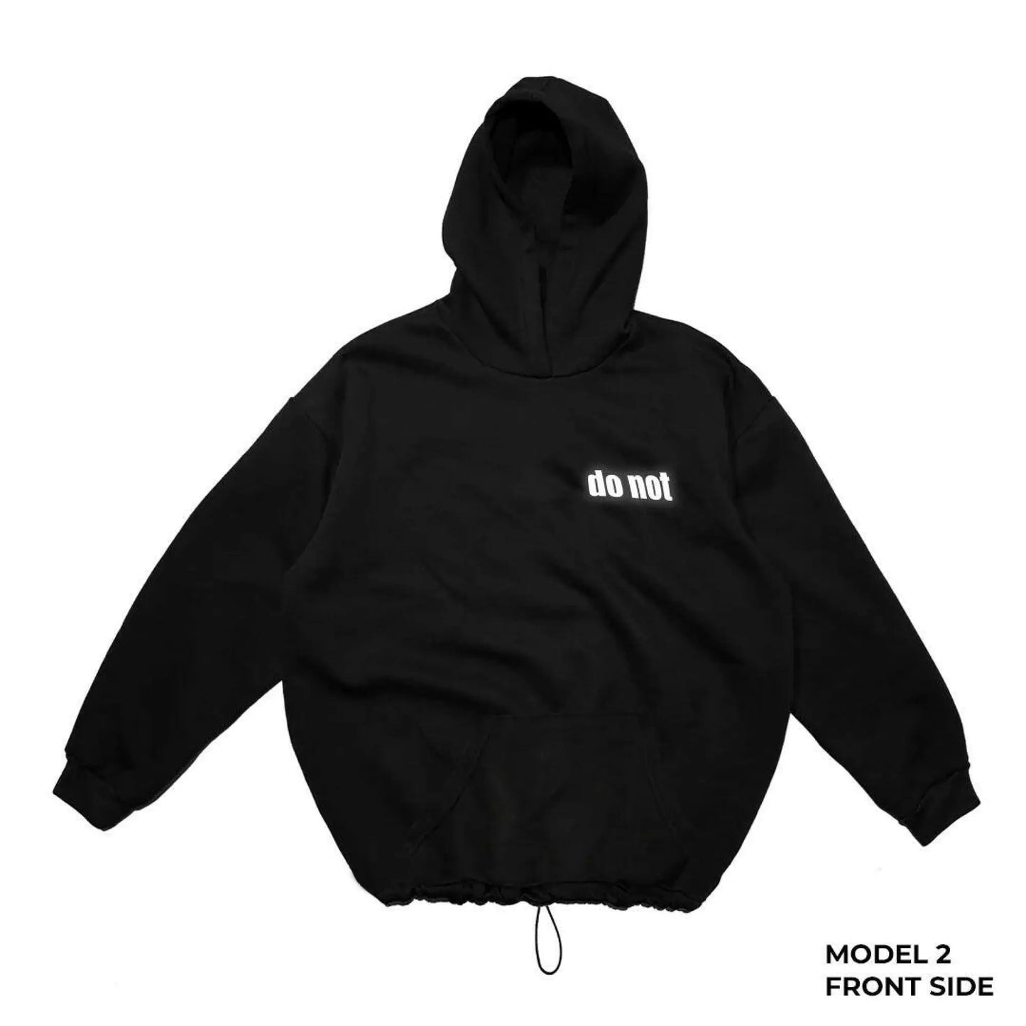 siyah oversize kapüşonlu hoodie – rahat ve modern techno tarzı sweatshirt - streetwear hoodie