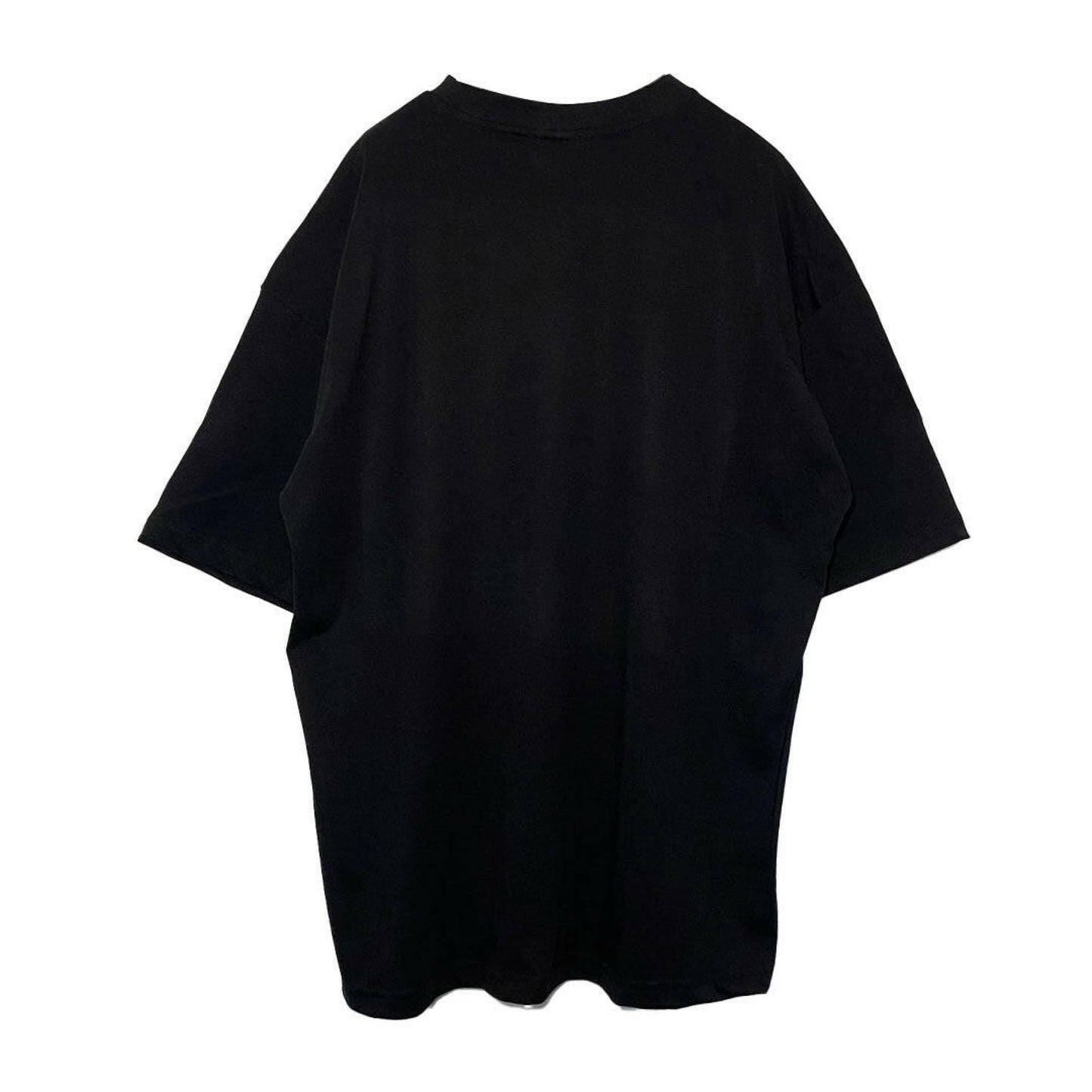 BLACK OVERSIZE T-SHIRT ’BIKTIM’ REFLECTIVE - FREEDOM OVERSIZED