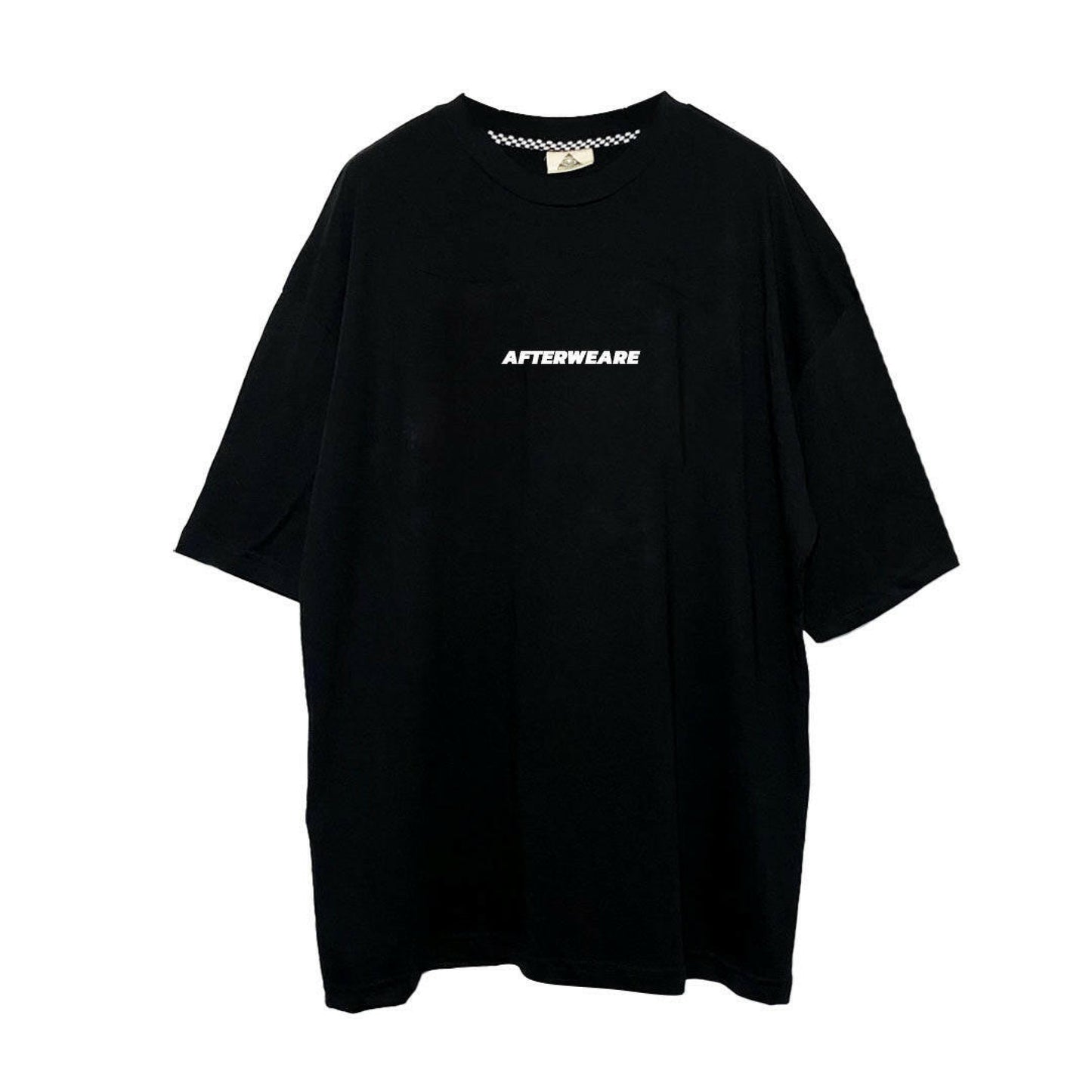 BLACK OVERSIZE T-SHIRT ’WE CALL IT TECHNO’ REFLECTIVE - FREEDOM OVERSIZED