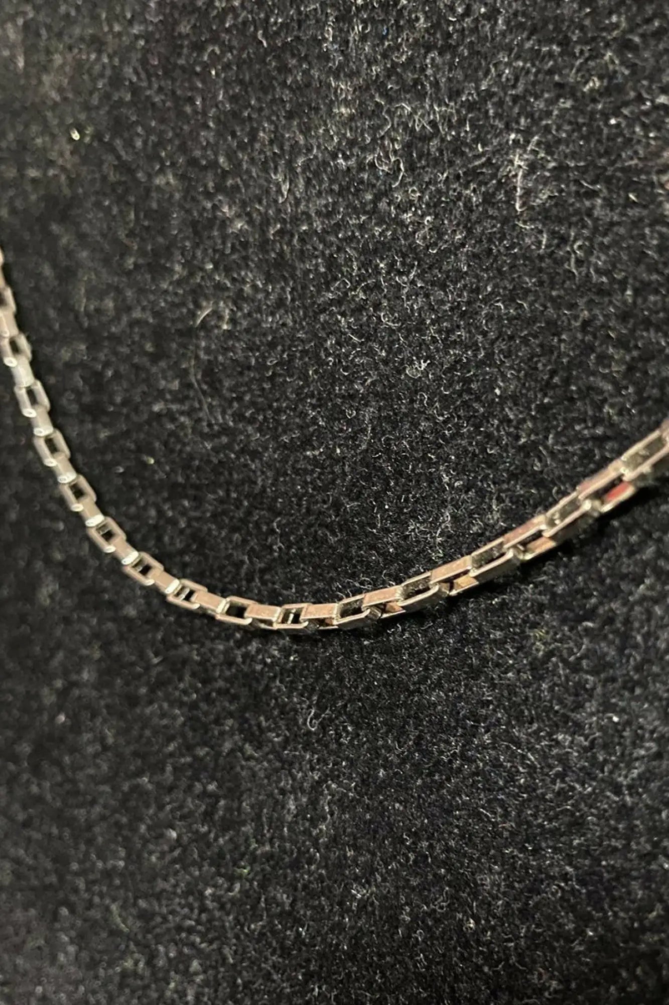 Gümüş Renk Çelik Zincir Kolye 60cm F002.