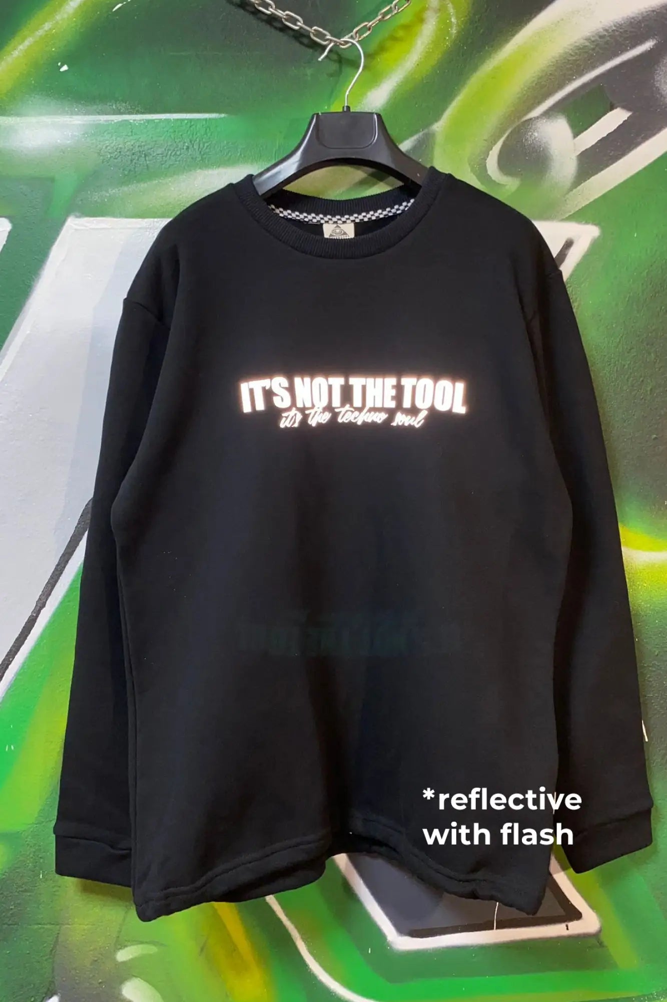 OUTLET - Siyah Sweatshirt - Techno Soul.