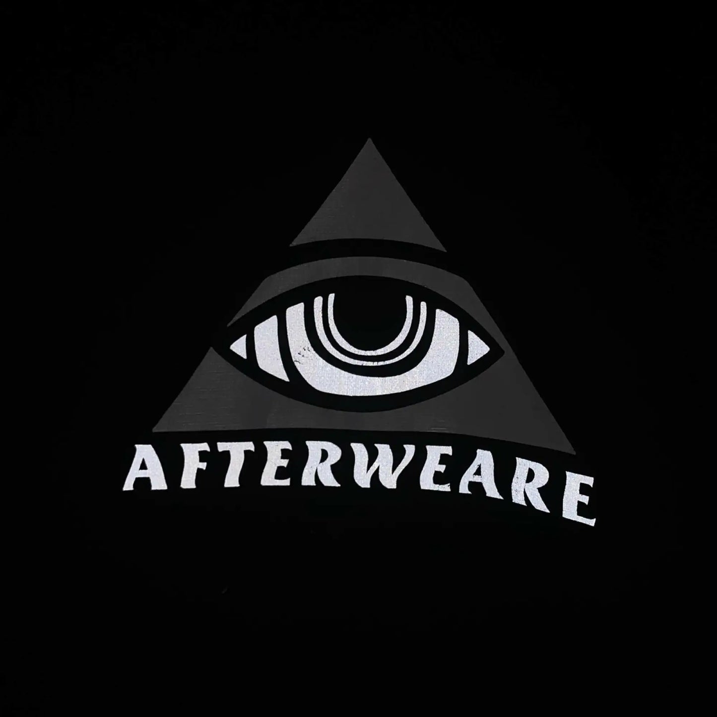 OVERSIZE BLACK SWEATSHIRT 'AFTERWEARE PYRAMID EYE'.