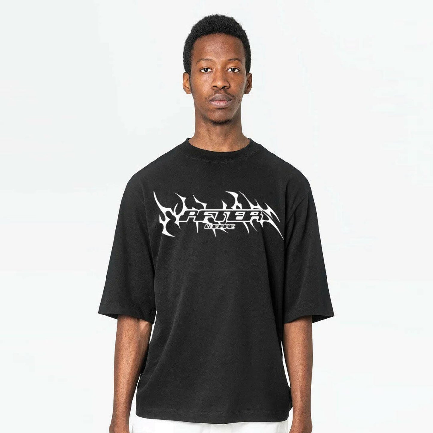 OVERSIZE BLACK T-SHIRT ’AFTERWEARE’ - FREEDOM OVERSIZED