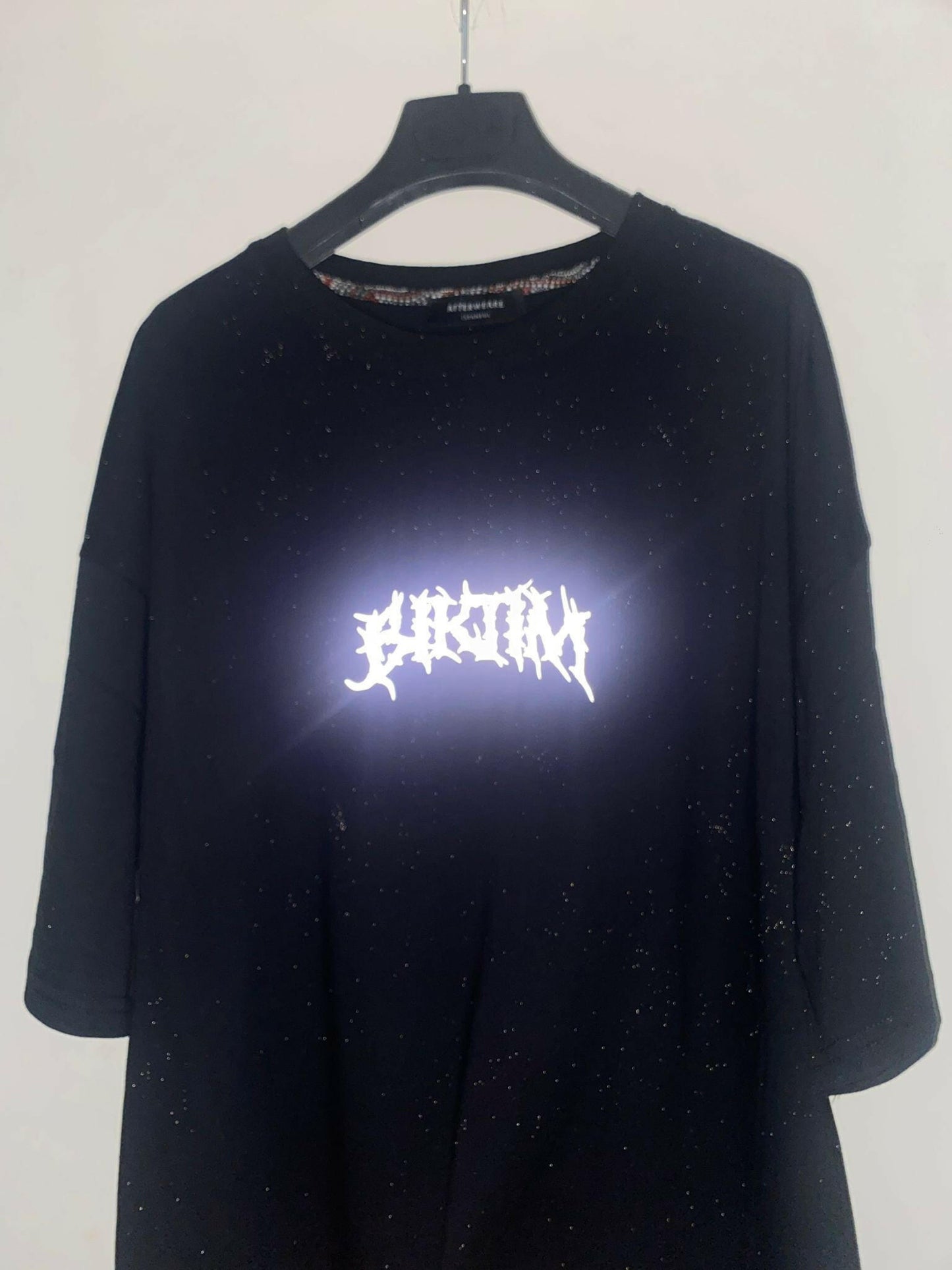 OVERSIZE BLACK T-SHIRT ’BIKTIM’ - FREEDOM OVERSIZED