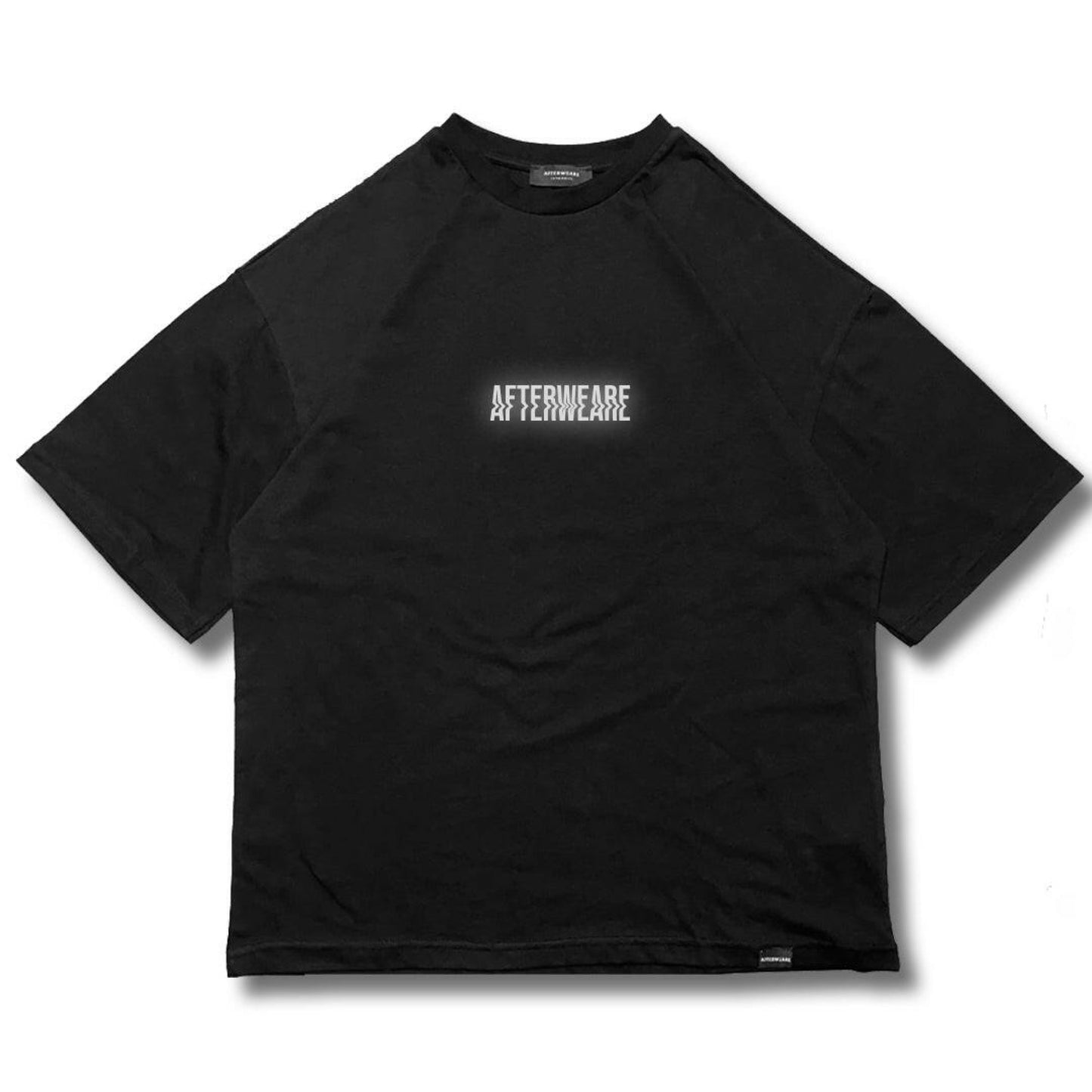 OVERSIZE BLACK T-SHIRT ’WHERE IS MY MIND’ REFLECTIVE - FREEDOM OVERSIZED
