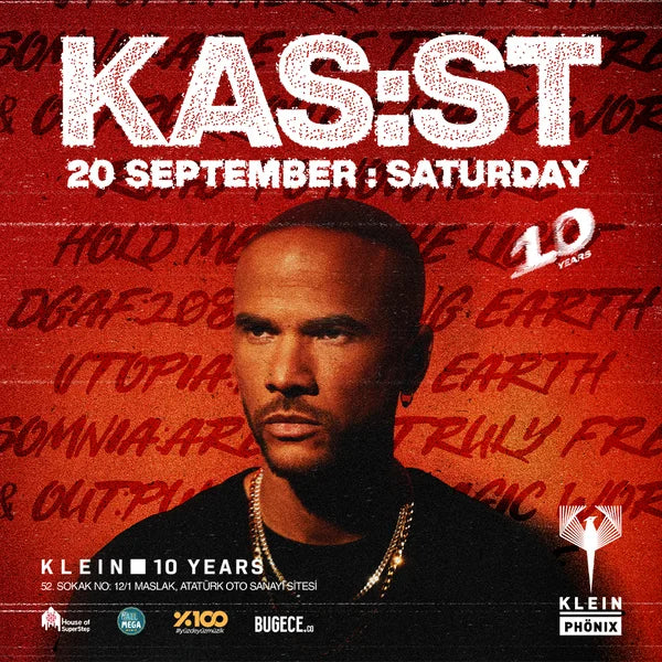 KAS:ST İstanbul 20 Eylül 2025 @Klein Phönix –  Melodik Techno