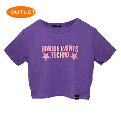 OUTLET - BARBIE WANTS TECHNO CROP PURPLE