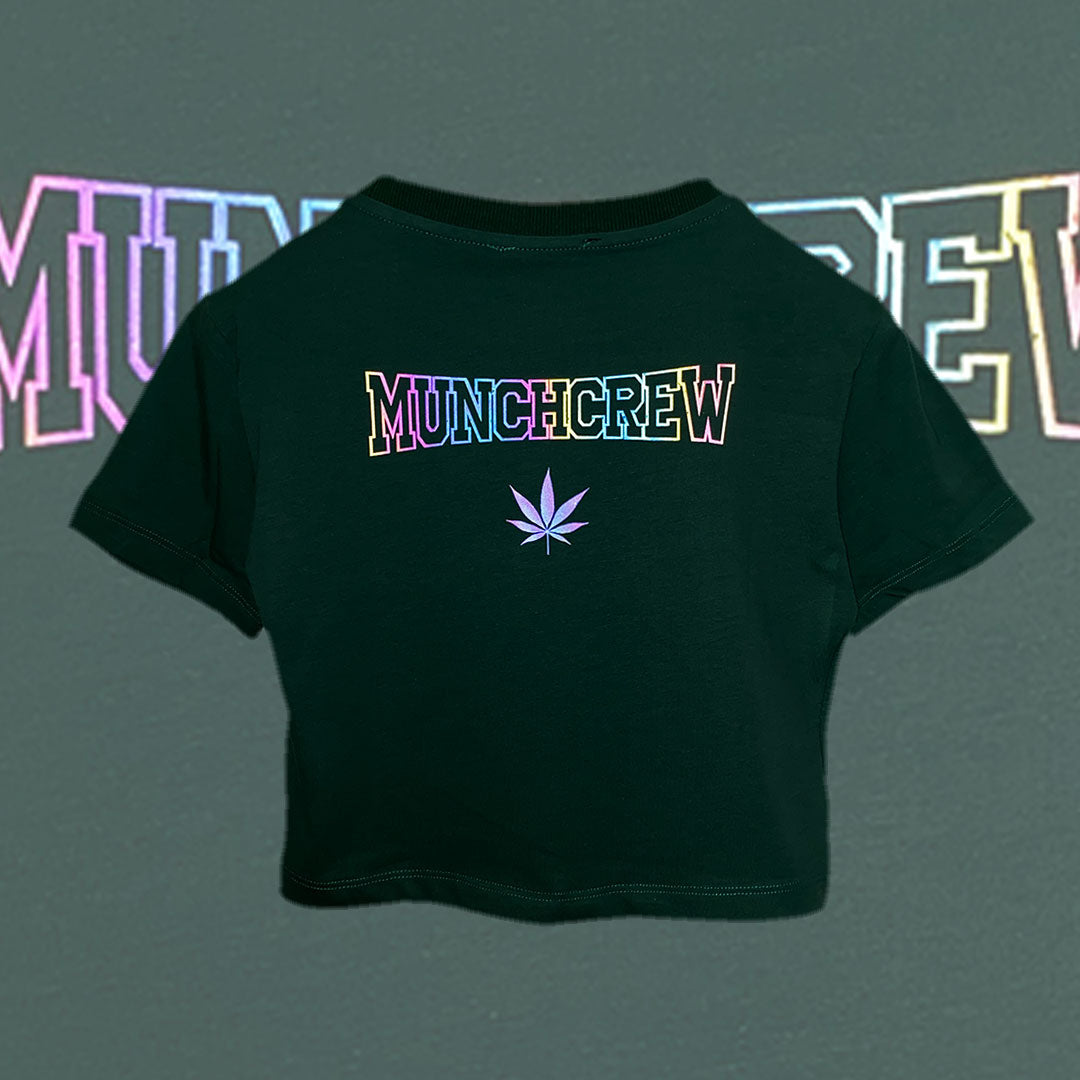 OUTLET - Yeşil Crop Tee - MUNCHCREW