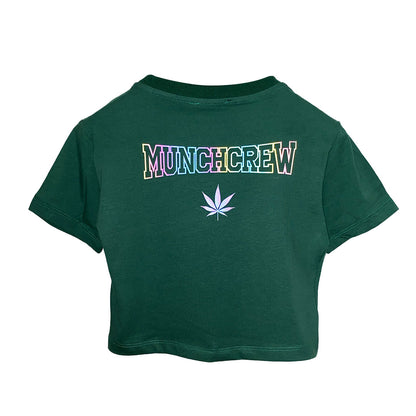 OUTLET - Yeşil Crop Tee - MUNCHCREW