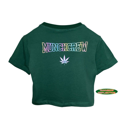 OUTLET - Yeşil Crop Tee - MUNCHCREW