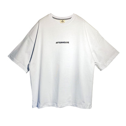 WHITE OVERSIZE T-SHIRT 'THE KIDS WANT TECHNO' RAINBOW REFLECTIVE