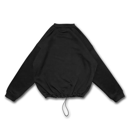 OVERSIZE BLACK SWEATSHIRT 'RAINBOW PYRAMID EYE'