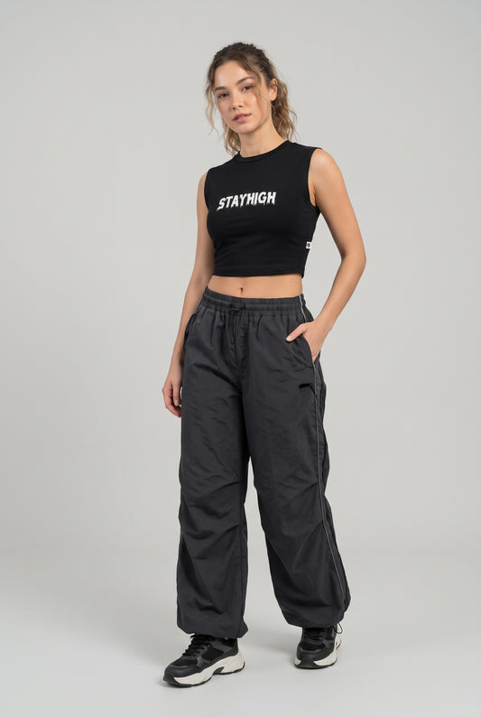 Siyah Crop Top Üst | Stayhigh