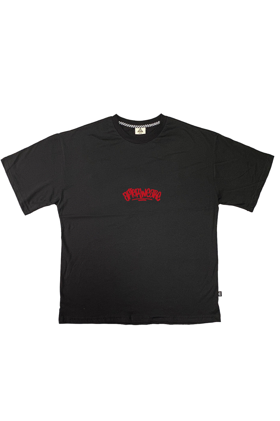 Oversize Black T-shirt 'Hardcore' Oversize Siyah Tişört