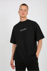 OVERSIZE BLACK T-SHIRT 'FREAK' Reflective