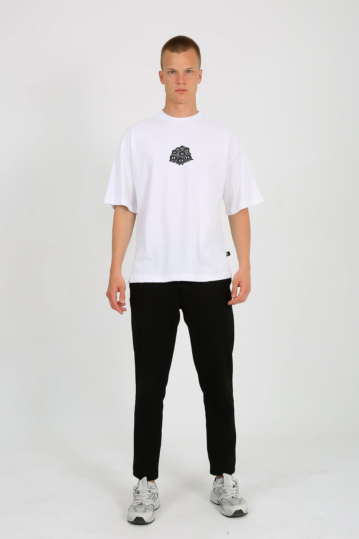 Oversize Beyaz Tişört 'Trip Like Freak'