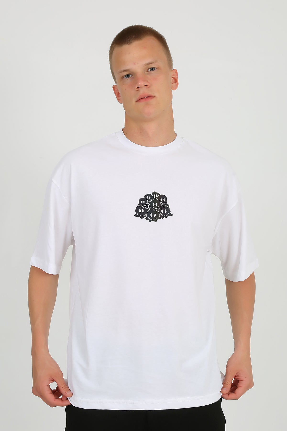 Oversize Beyaz Tişört 'Trip Like Freak'