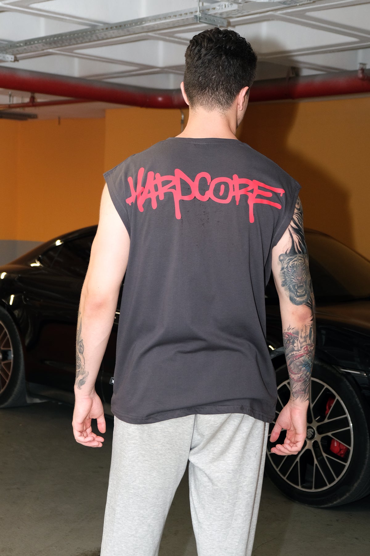 Kolsuz Tişört Üst Sporcu Atlet - Hardcore | Reflective Sleeveless Top