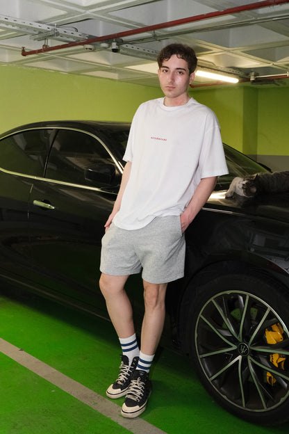 Oversize Beyaz Tişört - High We Are