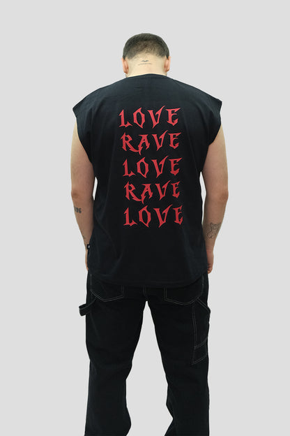 Kolsuz Tişört Üst Sporcu Atlet - Love Rave | Reflective Sleeveless Top