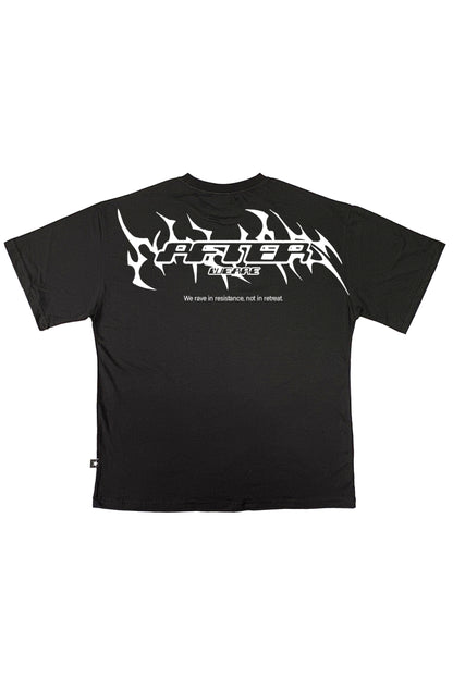 Afterweare Rage Against - Siyah Oversize Tişört 009 - Basic T-shirt