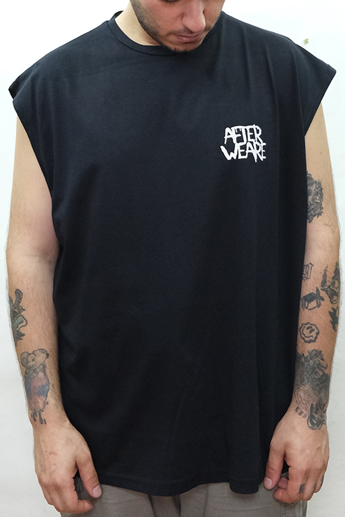 Afterweare Rage Against - Spor Atlet Siyah 008 | Nefes Alan Kumaş