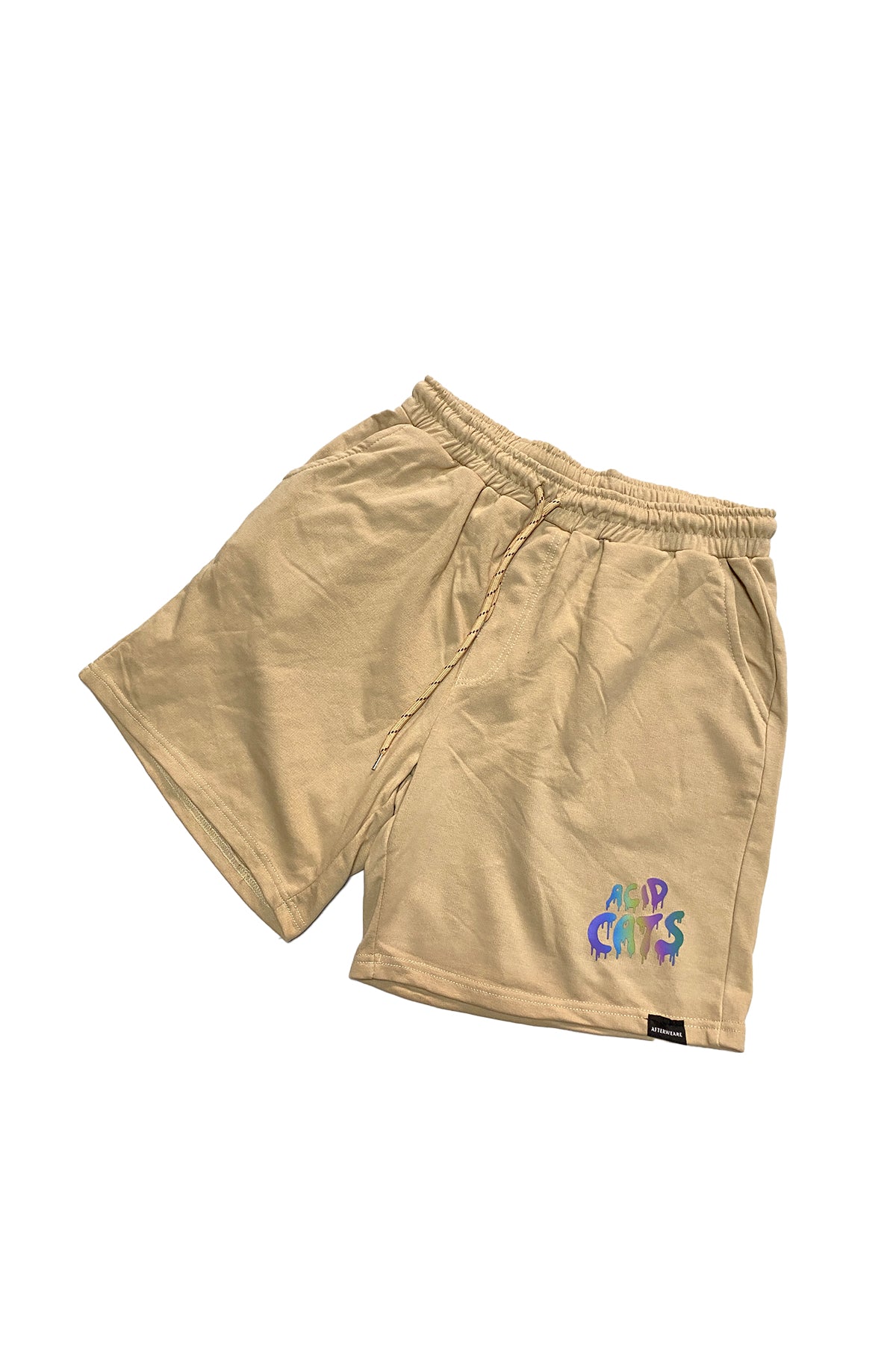 Kum Rengi Erkek Şort  - Acid Cats | Reflective Sand Short