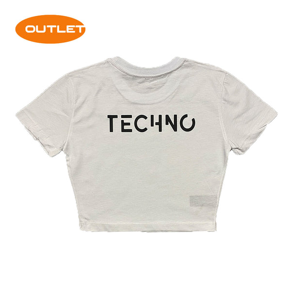 OUTLET - WHITE CROP TECHNO IS BACK