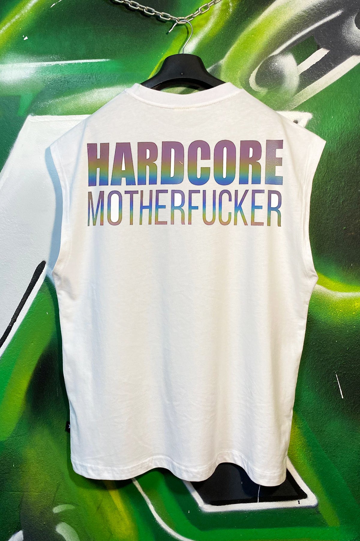 Kolsuz Atlet Üst - Hardcore Motherfucker | Reflective Sleeveless Top