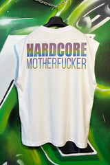 OVERSIZE SCHWARZES T-SHIRT „HARDCORE MOTHERFUCKER“ REFLEKTIEREND