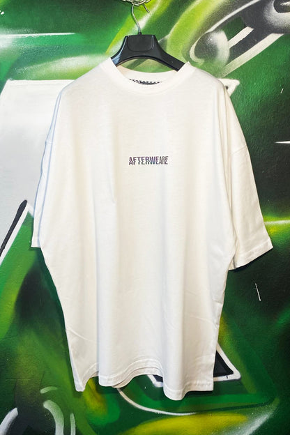 Beyaz Oversize Tişört - Where is My Mind? | Reflective White Oversize T-shirt.