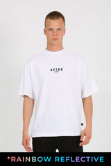 White Oversized T-Shirt with after Print