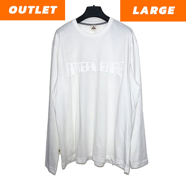 OUTLET - WHITE LONG SLEEVE T-SHIRT AFTERWEARE