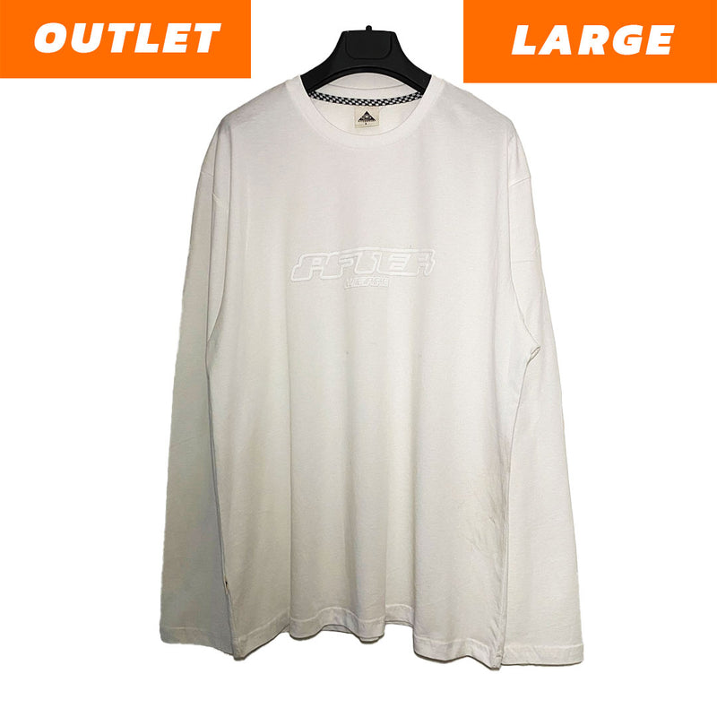 OUTLET - AFTERWEARE WHITE LONG SLEEVE T-SHIRT