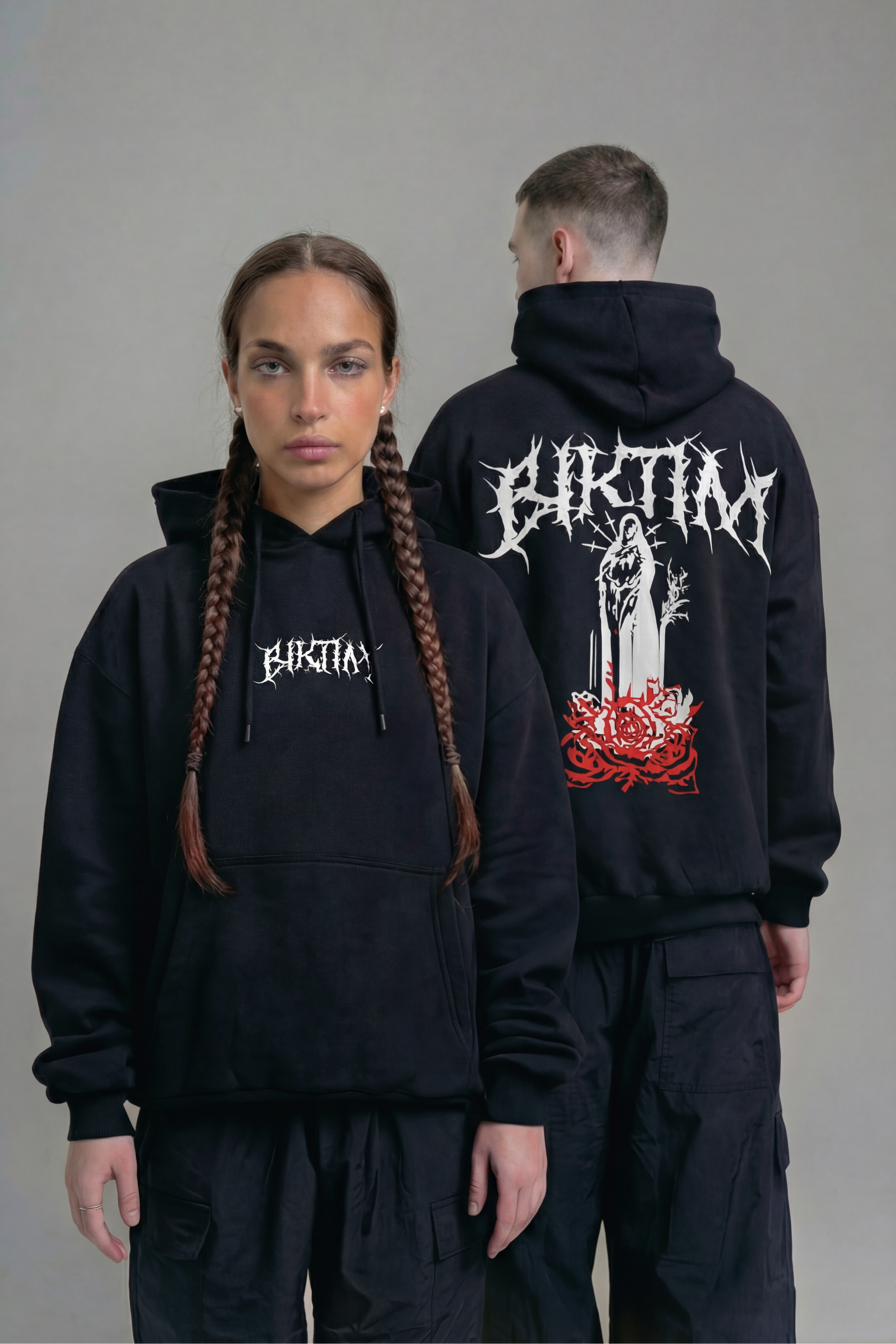 bıktım yazı baskılı sokak giyimi kapüşonlu sweatshirt