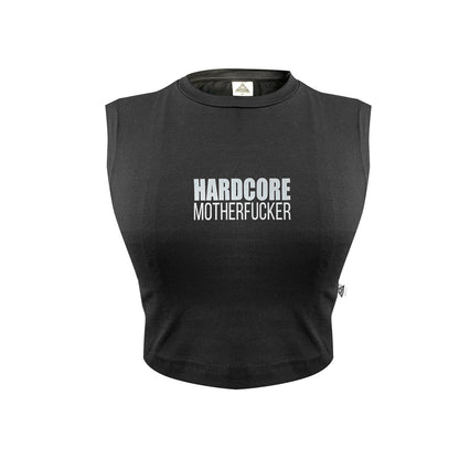 BLACK CROP TOP 'HARDCORE MOTHERFUCKER'