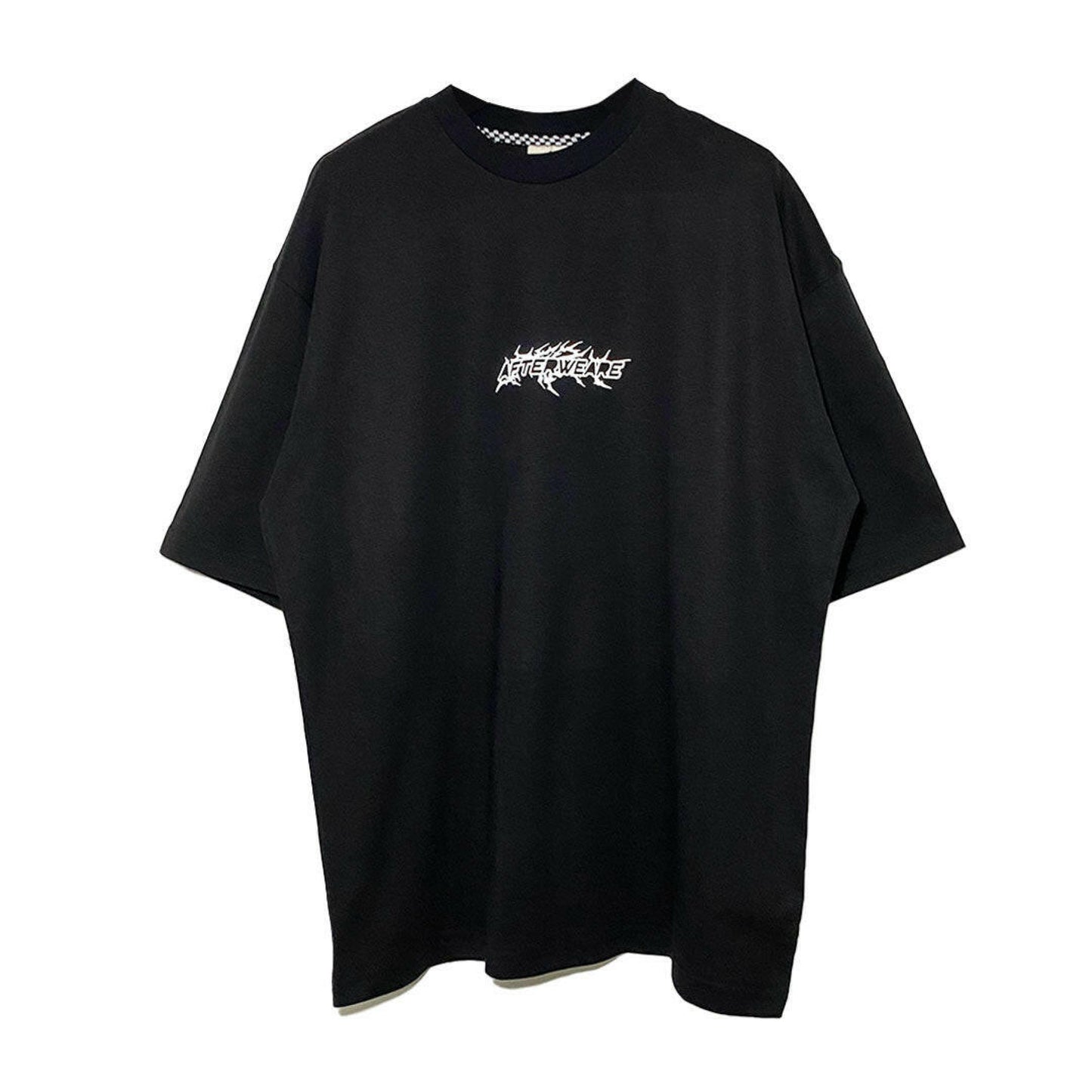 BLACK OVERSIZE T-SHIRT ’HARD BEATS DARK SPIRITS’ REFLECTIVE - FREEDOM OVERSIZED