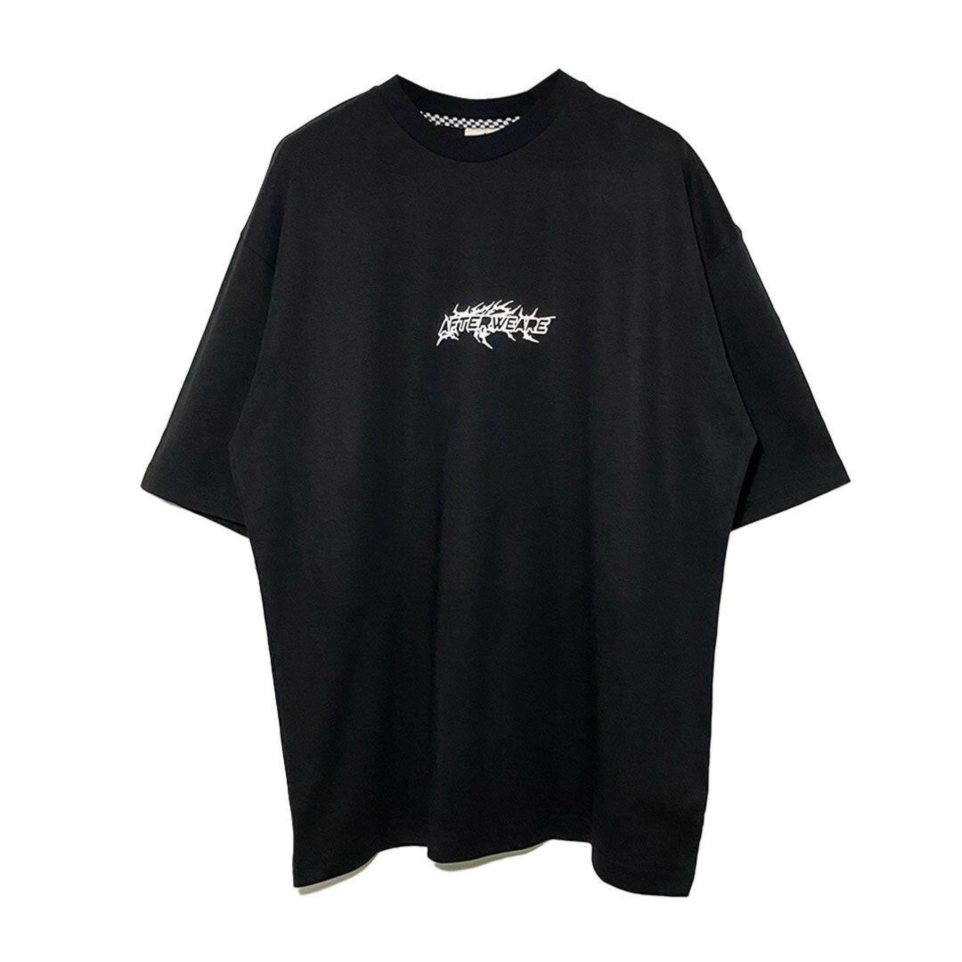 BLACK OVERSIZE T-SHIRT ’HARD BEATS DARK SPIRITS’ REFLECTIVE - FREEDOM OVERSIZED