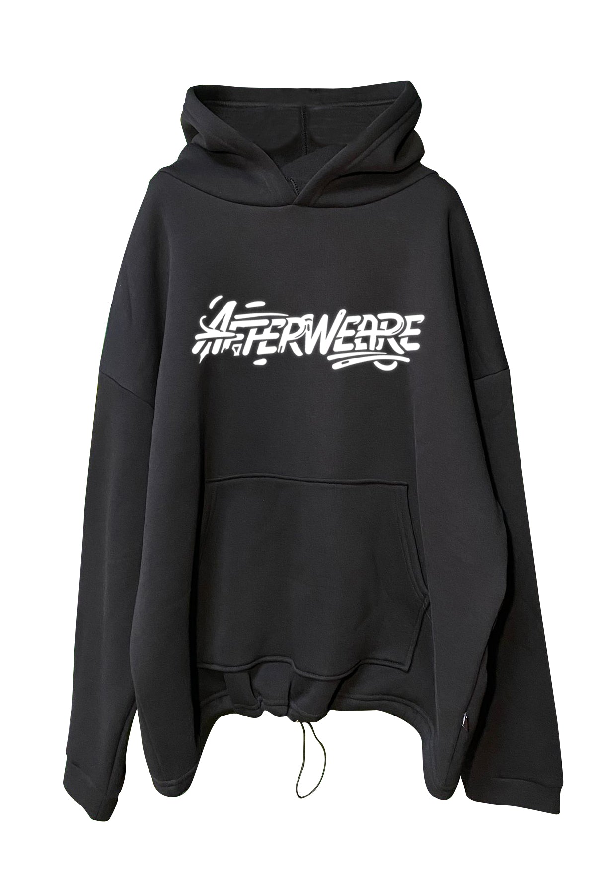 Siyah Kapüşonlu Sweatshirt 'AFTERWEARE' Black Oversize Hoodie.