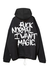 SCHWARZER OVERSIZE HOODIE 'ACID CREW' REFLEKTIEREND 