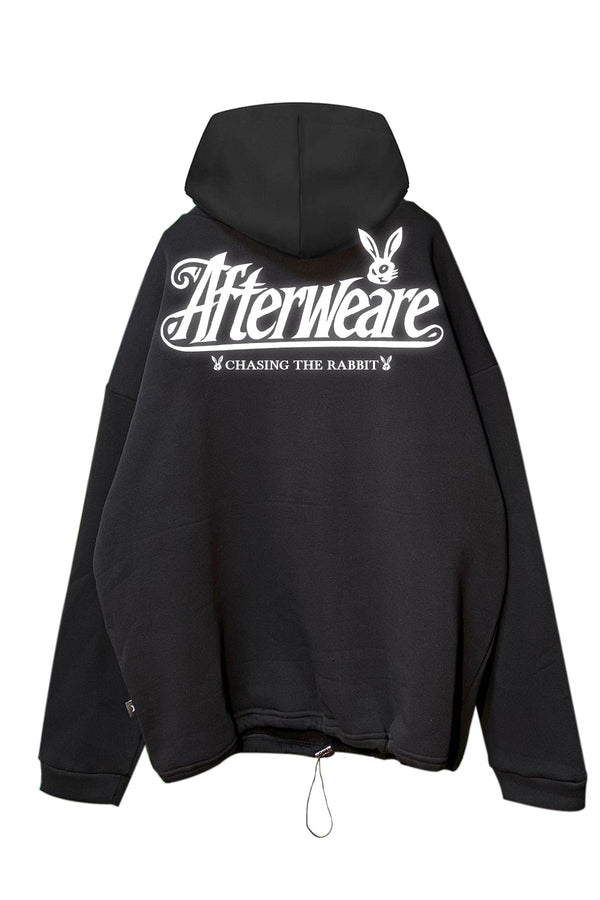 SCHWARZER OVERSIZE HOODIE 'ACID CREW' REFLEKTIEREND 