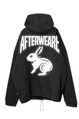 SCHWARZER OVERSIZE HOODIE 'ACID CREW' REFLEKTIEREND 