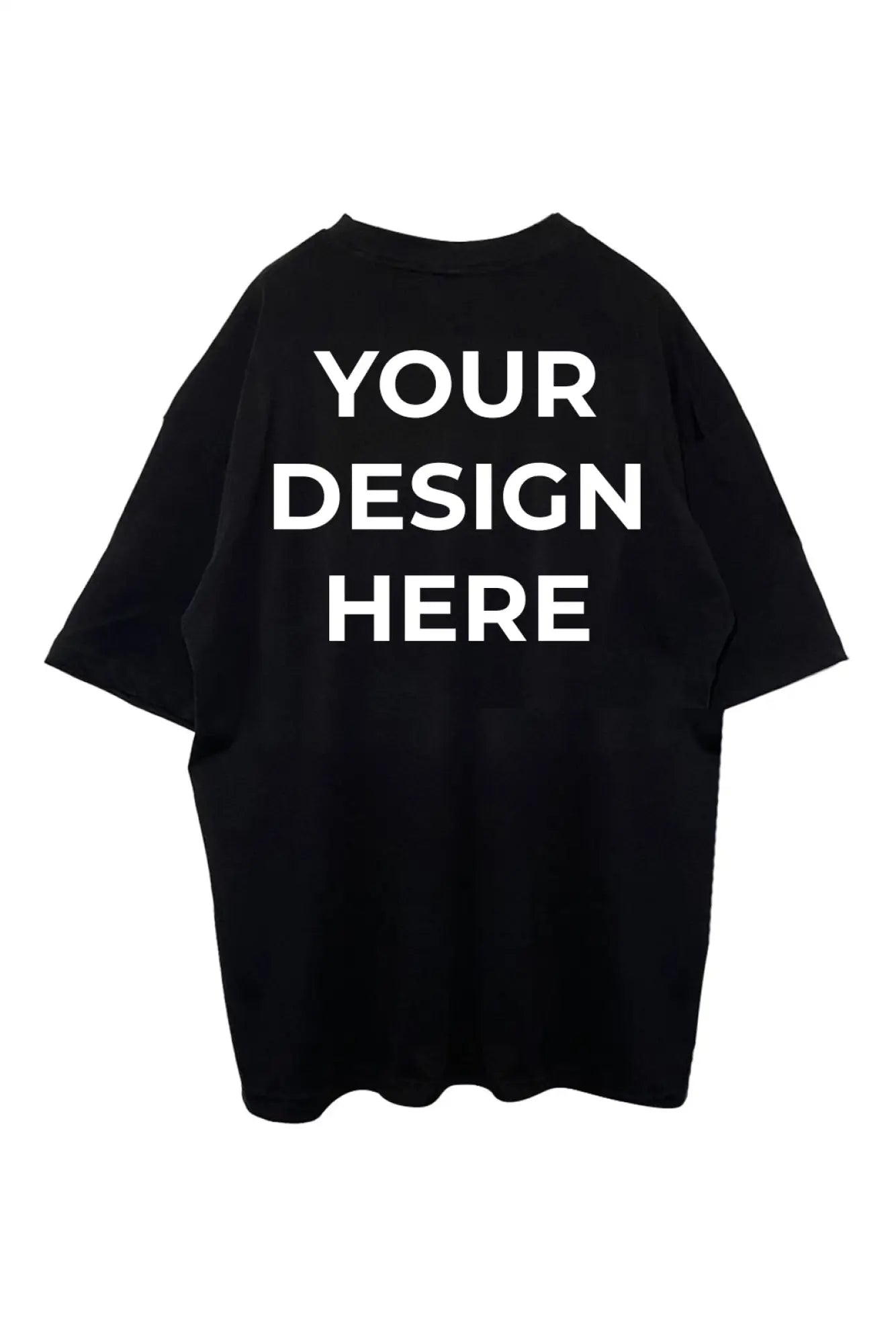 Custom Black T-shirt - Personal Design - FREEDOM OVERSIZED