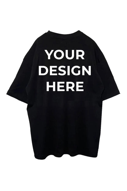 Custom Black T-shirt - Personal Design - FREEDOM OVERSIZED