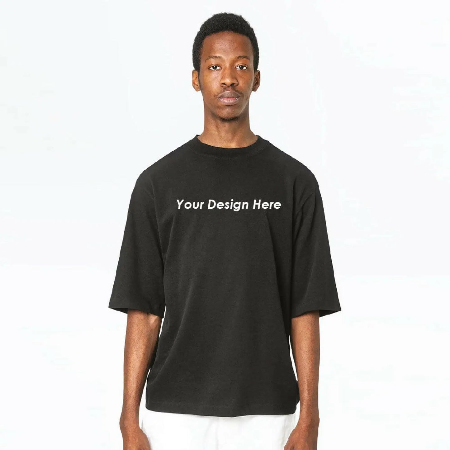 Custom Black T-shirt - Personal Design - FREEDOM OVERSIZED