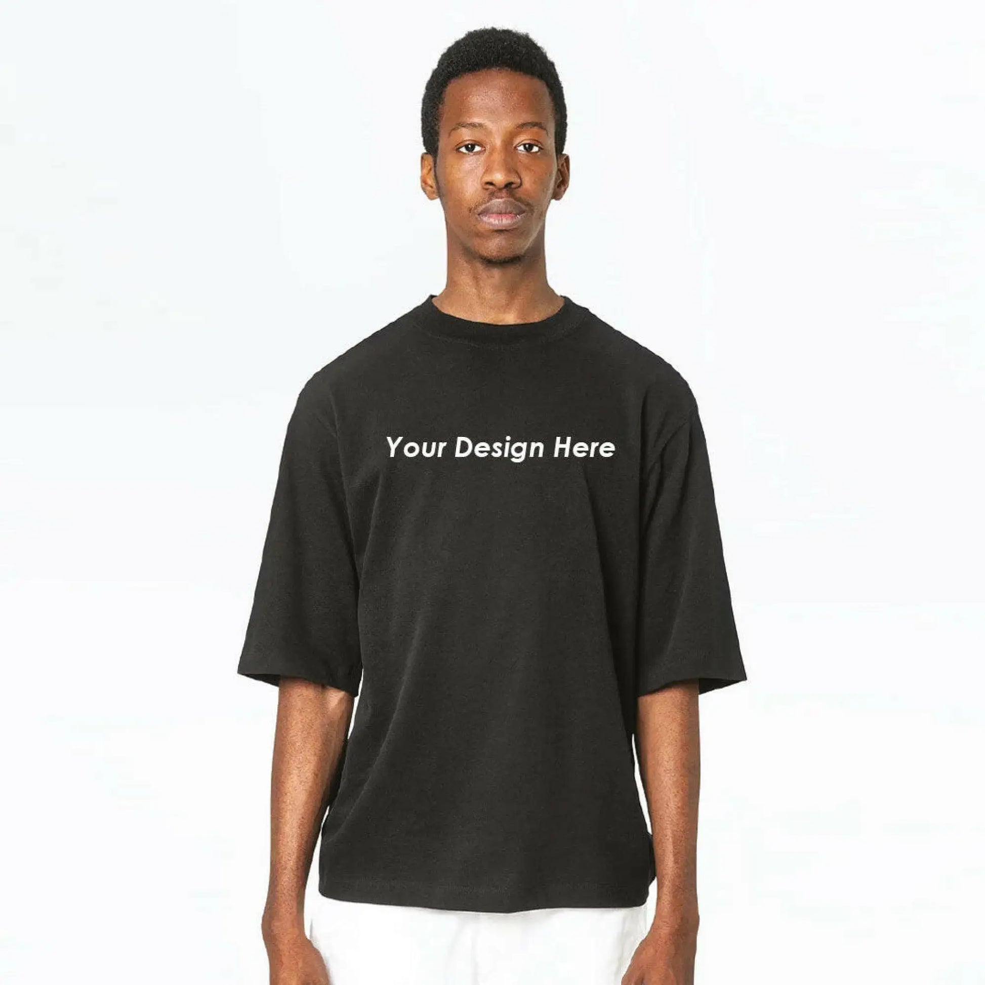 Custom Black T-shirt - Personal Design - FREEDOM OVERSIZED