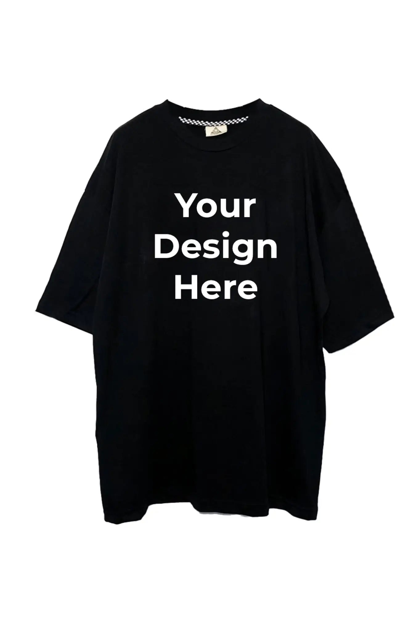 Custom Black T-shirt - Personal Design - FREEDOM OVERSIZED