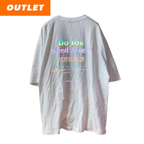 OUTLET - WHITE OVERSIZE TEE DO YOU NEED AFTER