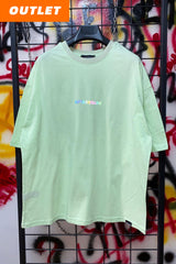 OUTLET - GREEN OVERSIZE T-SHIRT THE KIDS WANT TECHNO